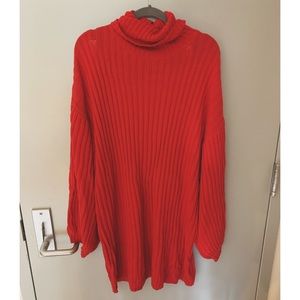 uo jill turtleneck sweater mini dress